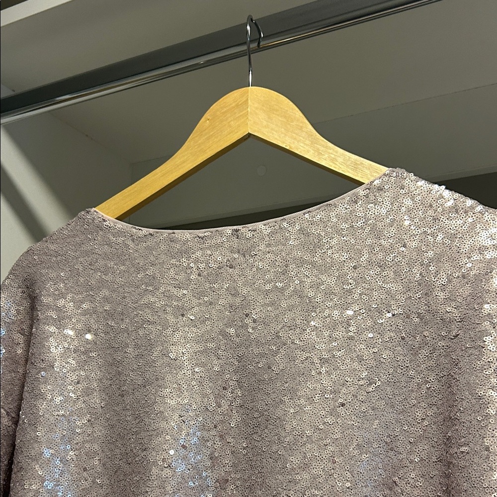 Anthropologie Lavender Sequin Blouse - Picture 8 of 9
